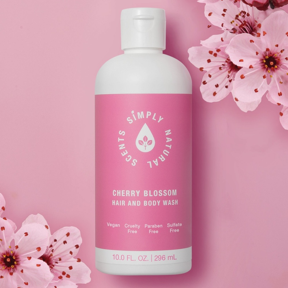 2 ct Simply Natural Scents Cherry Blossom Hair & Body Wash, 10-oz. Vegan Macys